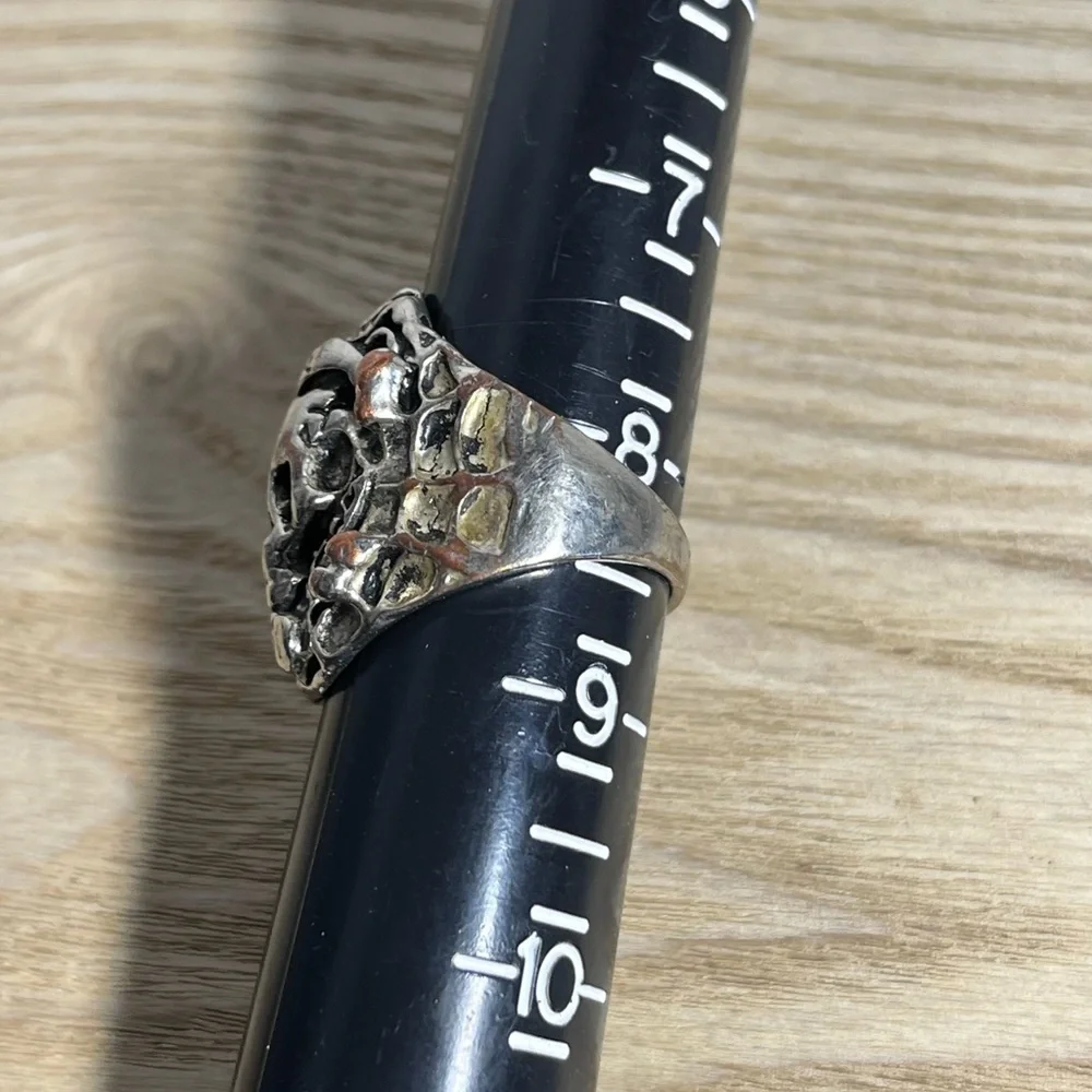Pirates of the Caribbean Skull Ring Silver